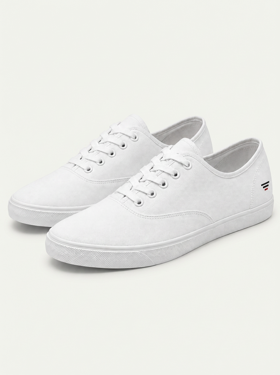 VOLUME 02 - NY LOW-TOP CANVAS PLIMSOLLS [WHITE] 1
