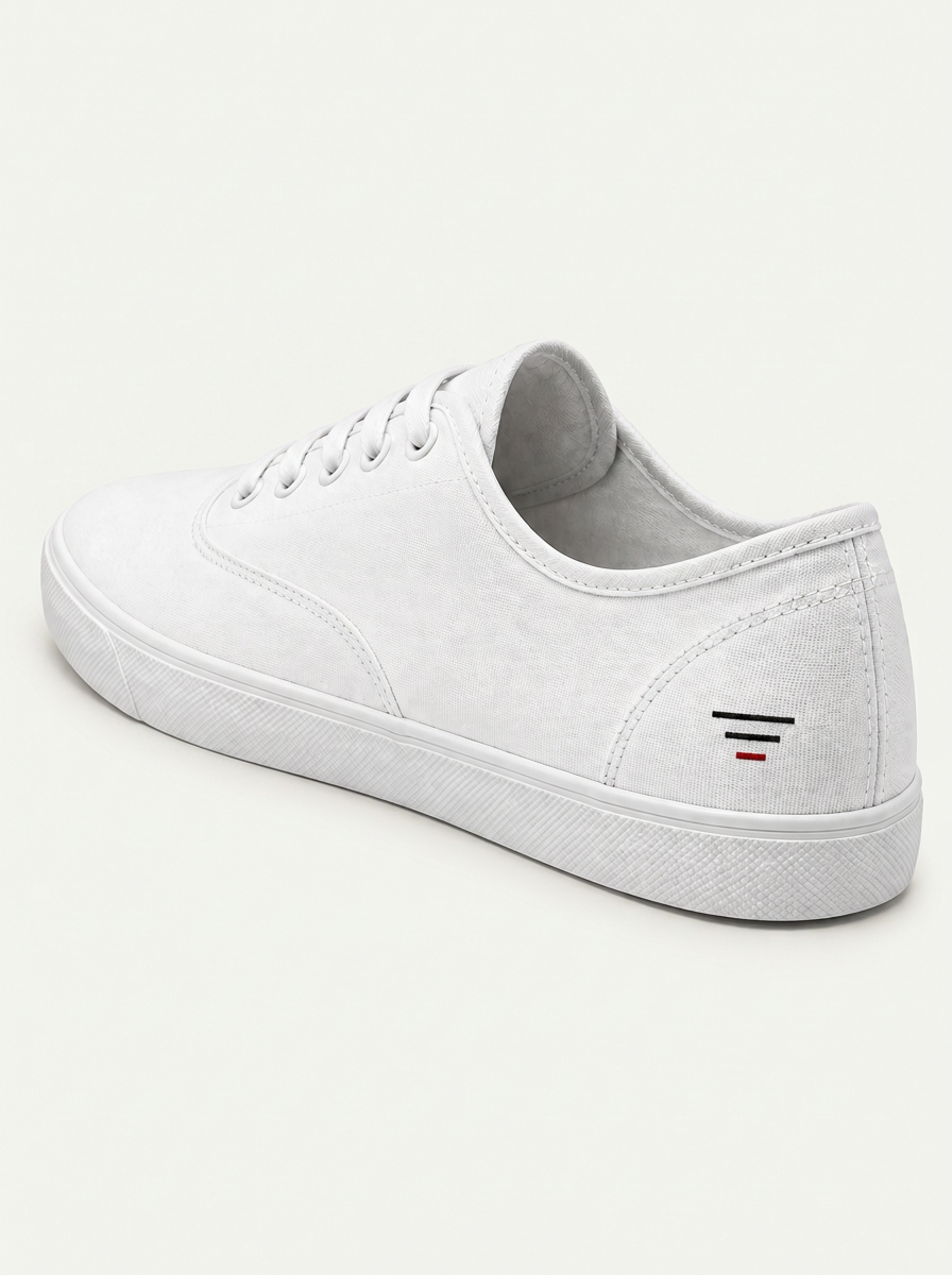 VOLUME 02 - NY LOW-TOP CANVAS PLIMSOLLS [WHITE] 3