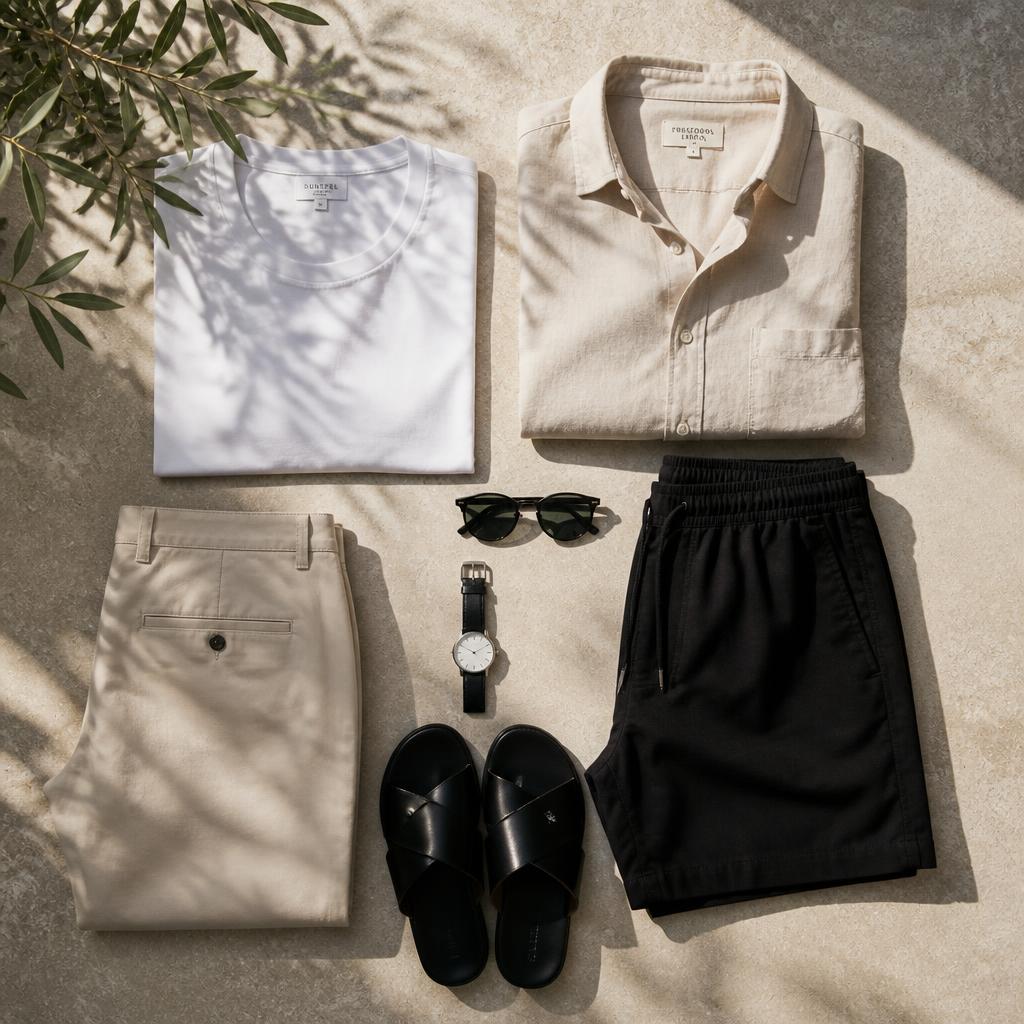 A Minimalist Summer Wardrobe for Men